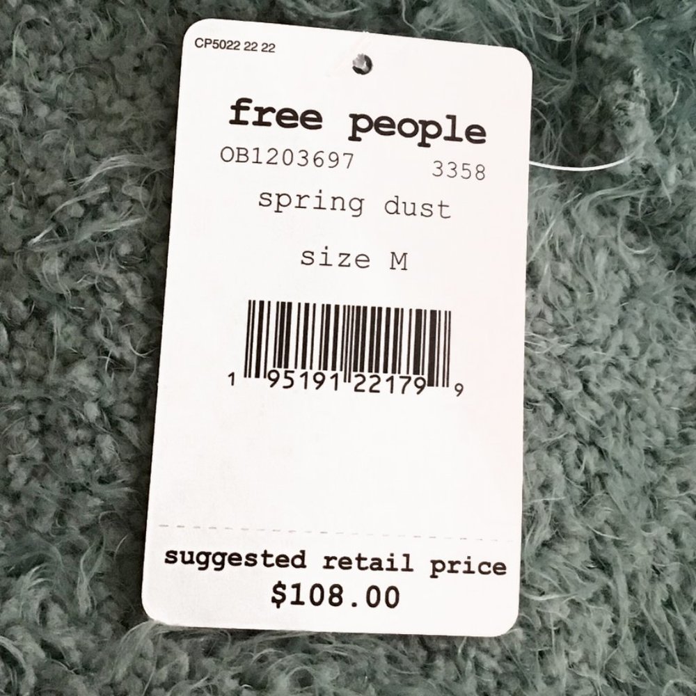FREE PEOPLE Icing V-neck Sweater In Spring Dust - Picture 15 of 16